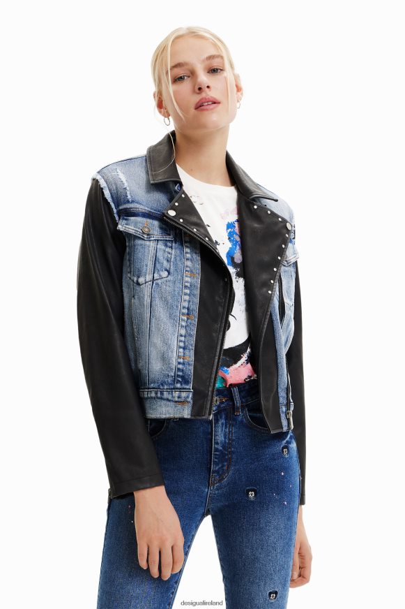 Desigual Women Mickey Mouse hybrid denim jacket Clothing PFVZ0B371