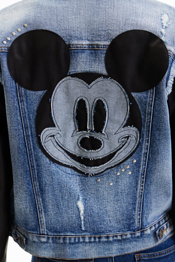 Desigual Women Mickey Mouse hybrid denim jacket Clothing PFVZ0B371