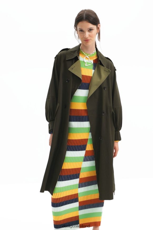 Desigual Women Oversize belted trench coat Clothing PFVZ0B251