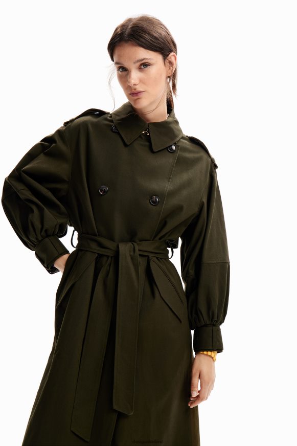 Desigual Women Oversize belted trench coat Clothing PFVZ0B251