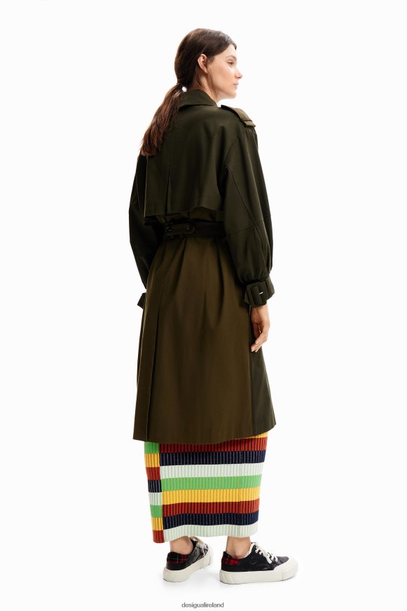 Desigual Women Oversize belted trench coat Clothing PFVZ0B251