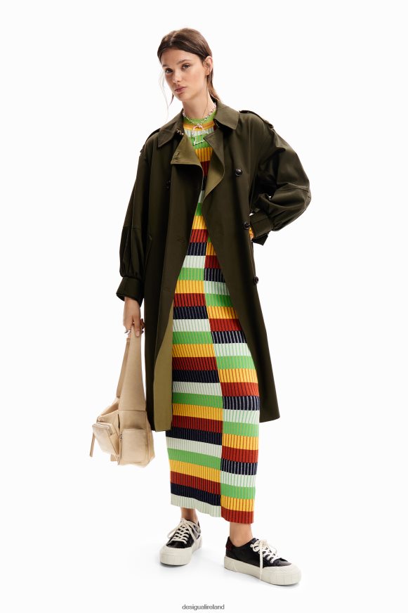 Desigual Women Oversize belted trench coat Clothing PFVZ0B251
