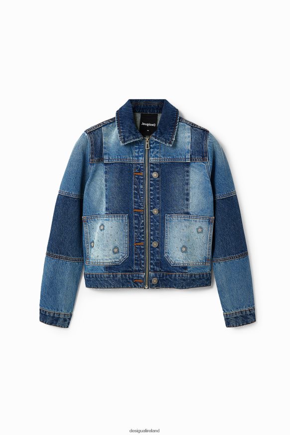 Desigual Women Patchwork denim trucker jacket Clothing PFVZ0B240