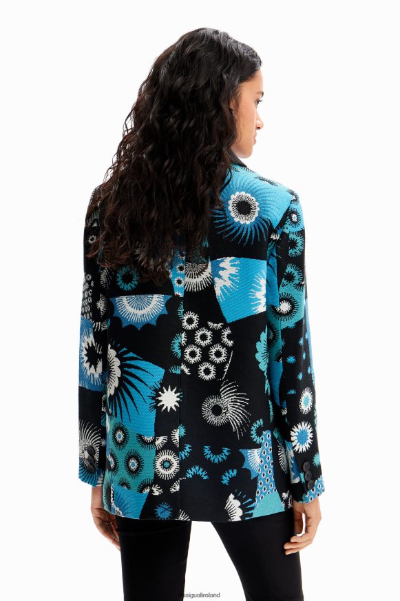 Desigual Women Patchwork jacquard blazer Clothing PFVZ0B150