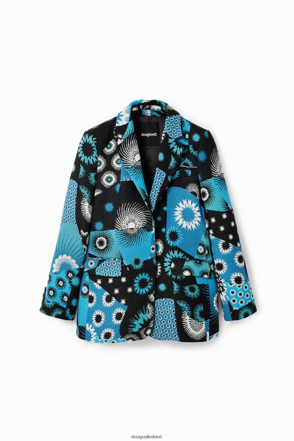 Desigual Women Patchwork jacquard blazer Clothing PFVZ0B150