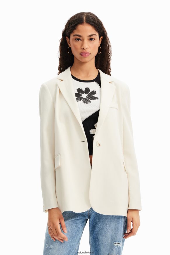 Desigual Women Plain textured blazer Clothing PFVZ0B923