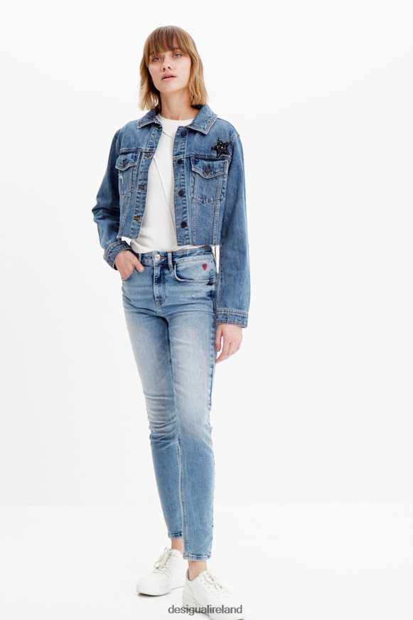Desigual Women Short Power denim jacket Clothing PFVZ0B720