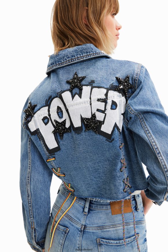 Desigual Women Short Power denim jacket Clothing PFVZ0B720