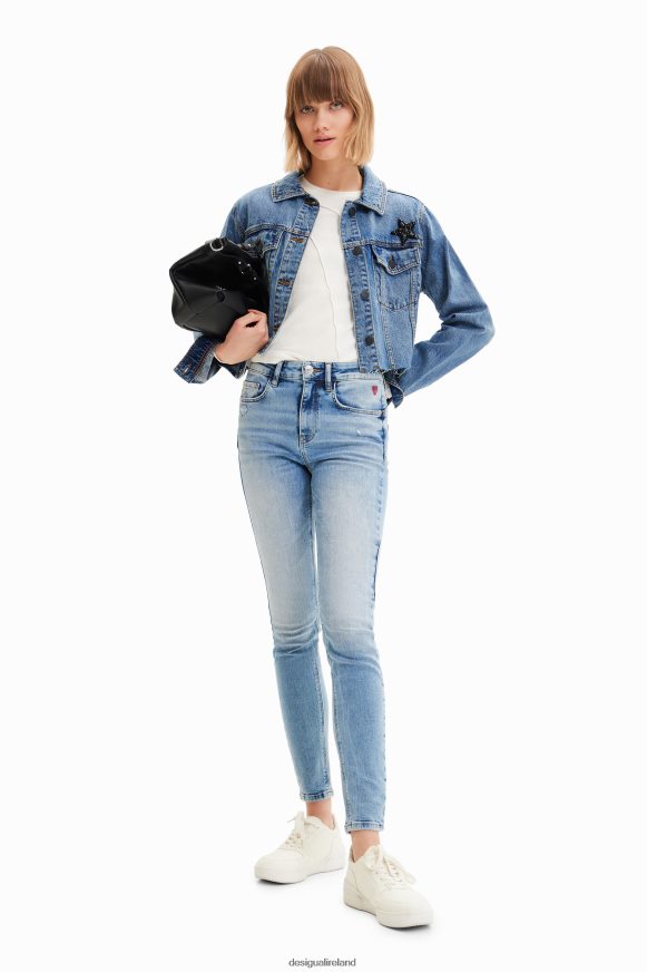 Desigual Women Short Power denim jacket Clothing PFVZ0B720