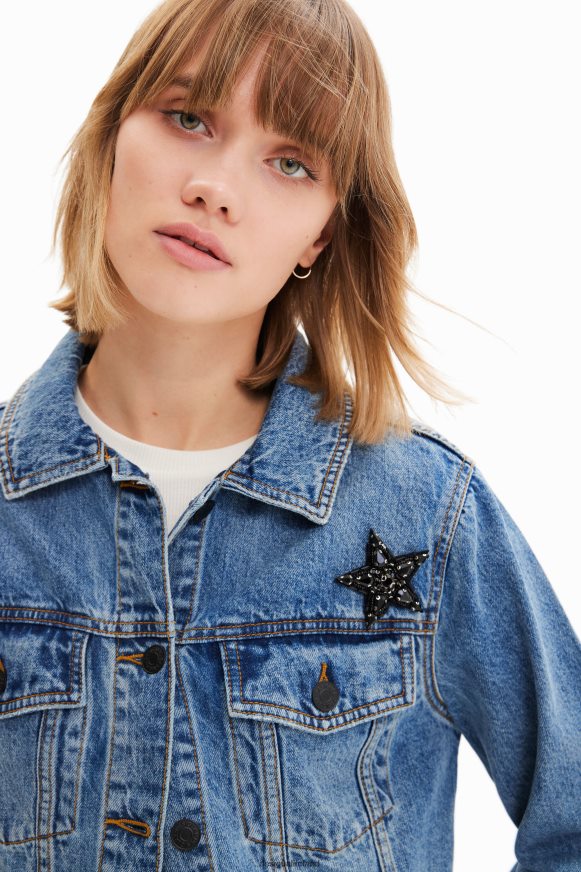 Desigual Women Short Power denim jacket Clothing PFVZ0B720
