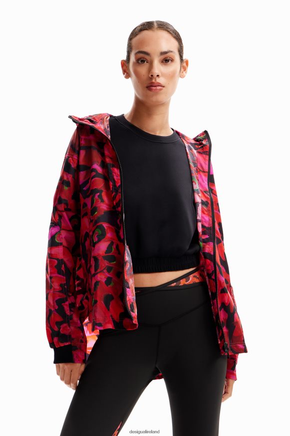Desigual Women Short butterfly sport jacket Clothing PFVZ0B235