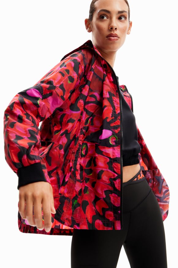 Desigual Women Short butterfly sport jacket Clothing PFVZ0B235