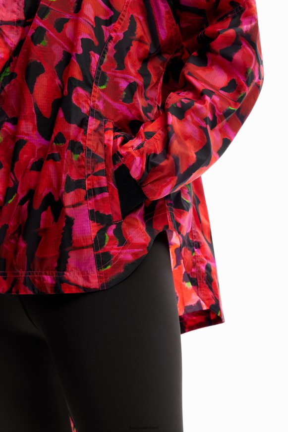 Desigual Women Short butterfly sport jacket Clothing PFVZ0B235