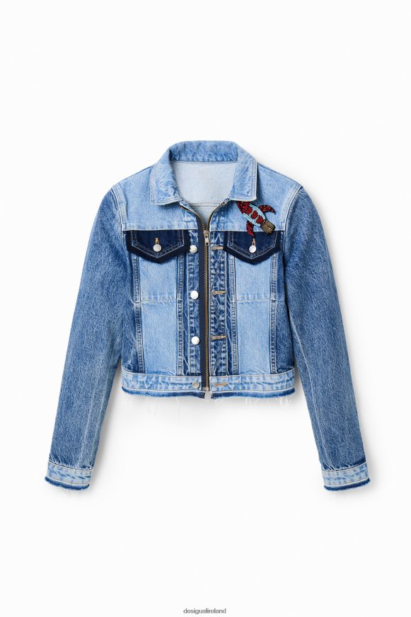 Desigual Women Short denim trucker jacket Clothing PFVZ0B1016