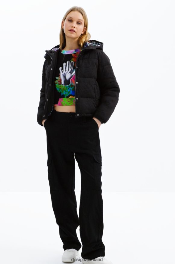 Desigual Women Short embroidered padded jacket Clothing PFVZ0B747
