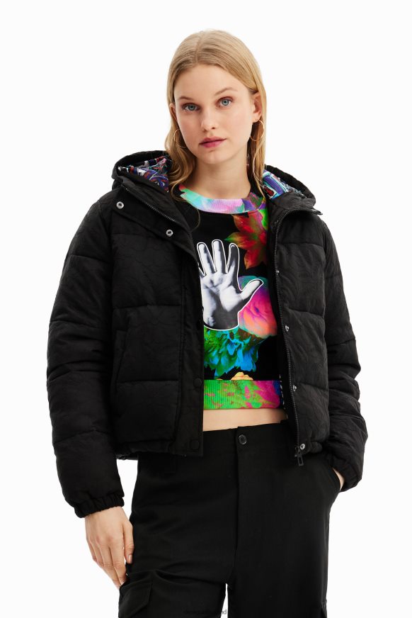 Desigual Women Short embroidered padded jacket Clothing PFVZ0B747