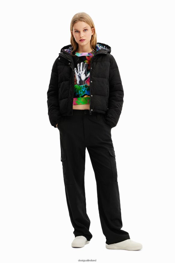 Desigual Women Short embroidered padded jacket Clothing PFVZ0B747
