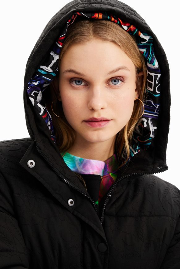 Desigual Women Short embroidered padded jacket Clothing PFVZ0B747
