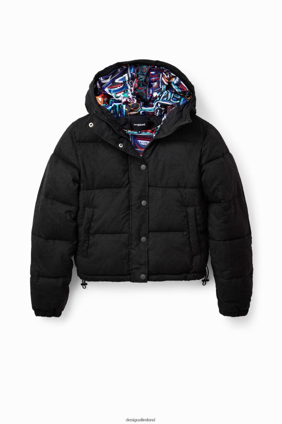 Desigual Women Short embroidered padded jacket Clothing PFVZ0B747
