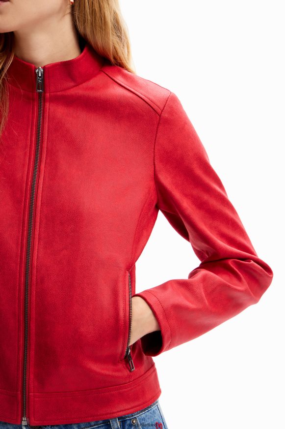 Desigual Women Slim biker jacket Clothing PFVZ0B252