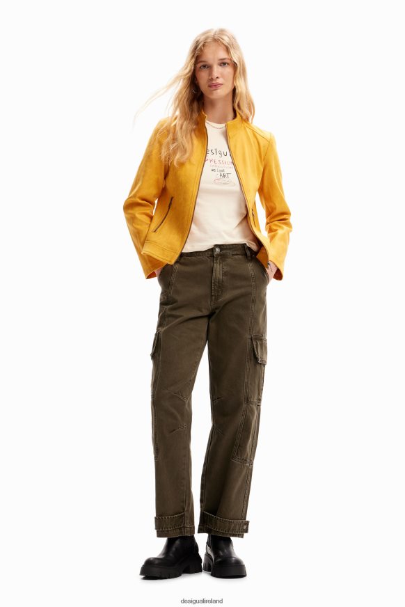 Desigual Women Slim biker jacket Clothing PFVZ0B29