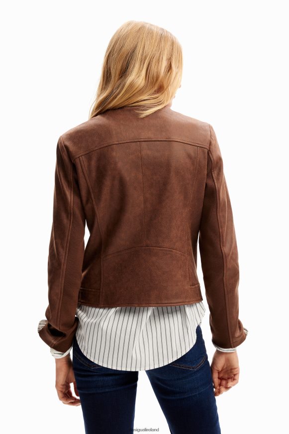 Desigual Women Slim biker jacket Clothing PFVZ0B76