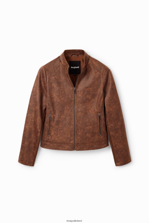 Desigual Women Slim biker jacket Clothing PFVZ0B76