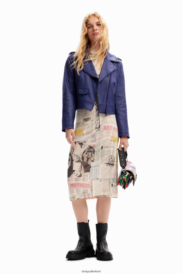 Desigual Women Slim biker jacket Clothing PFVZ0B998
