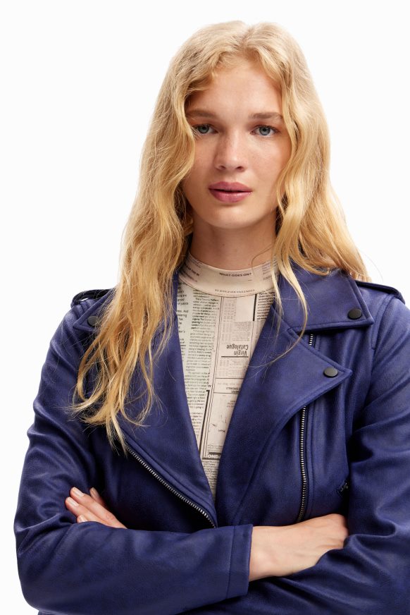 Desigual Women Slim biker jacket Clothing PFVZ0B998