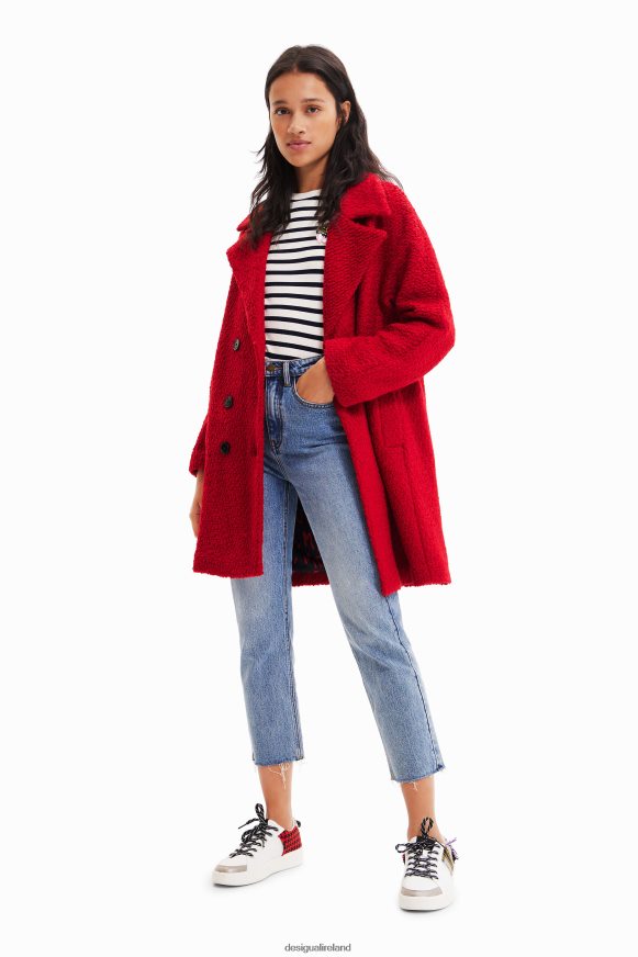 Desigual Women Straight wool coat Clothing PFVZ0B317