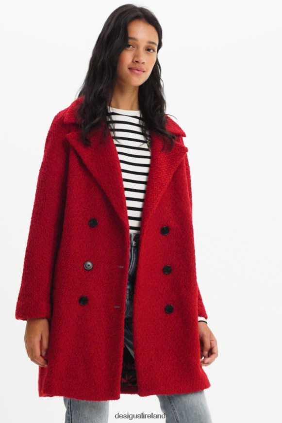 Desigual Women Straight wool coat Clothing PFVZ0B317