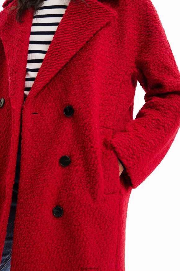 Desigual Women Straight wool coat Clothing PFVZ0B317