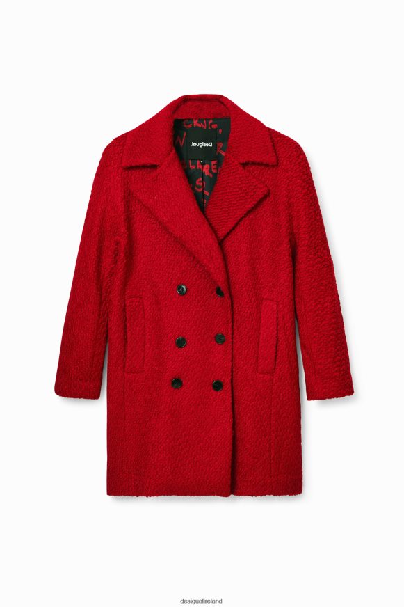 Desigual Women Straight wool coat Clothing PFVZ0B317