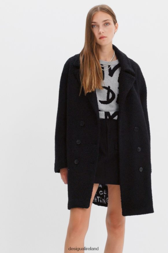 Desigual Women Straight wool coat Clothing PFVZ0B553