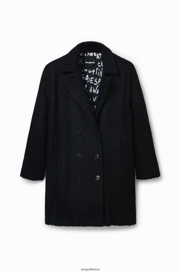 Desigual Women Straight wool coat Clothing PFVZ0B553