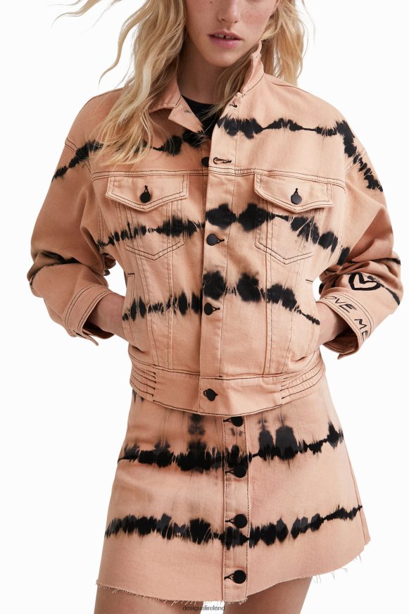 Desigual Women Tie-dye denim jacket Clothing PFVZ0B686