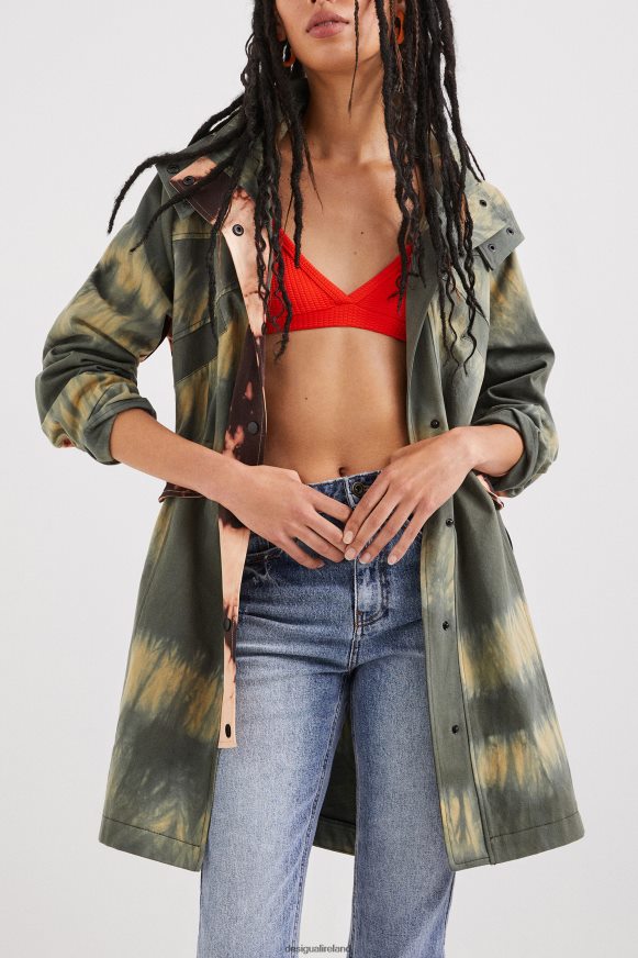 Desigual Women Tie-dye parka Clothing PFVZ0B1025