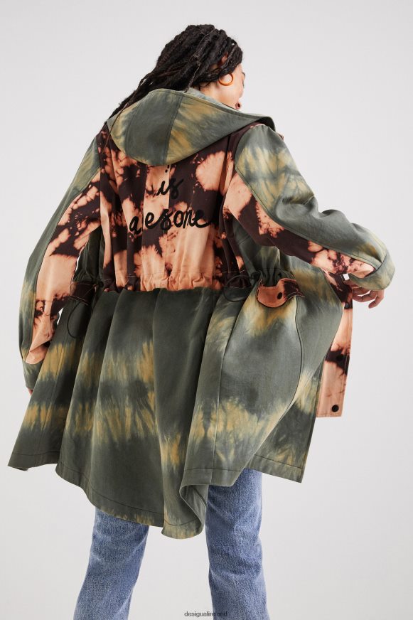 Desigual Women Tie-dye parka Clothing PFVZ0B1025