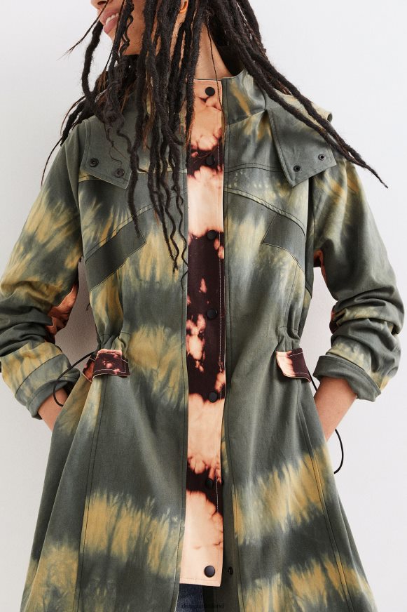 Desigual Women Tie-dye parka Clothing PFVZ0B1025