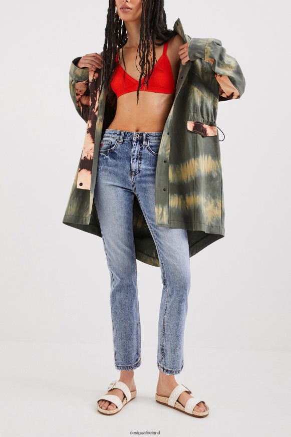 Desigual Women Tie-dye parka Clothing PFVZ0B1025