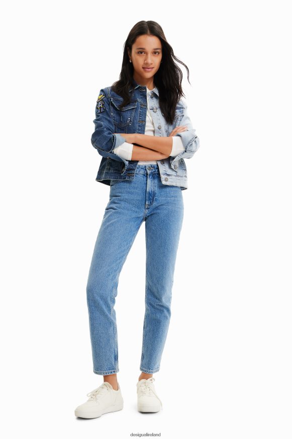 Desigual Women Two-tone denim jacket Clothing PFVZ0B971
