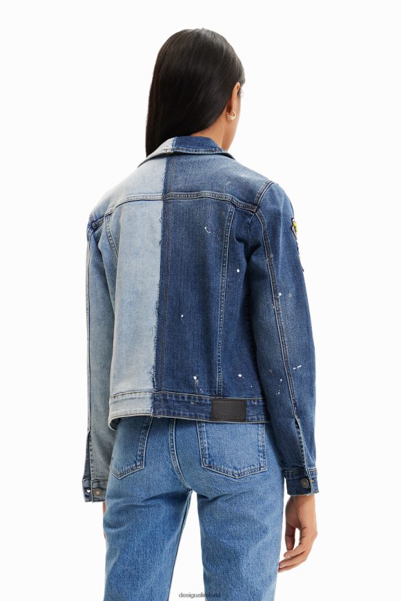 Desigual Women Two-tone denim jacket Clothing PFVZ0B971