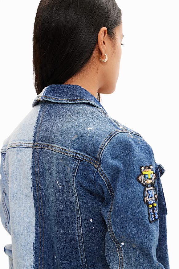 Desigual Women Two-tone denim jacket Clothing PFVZ0B971