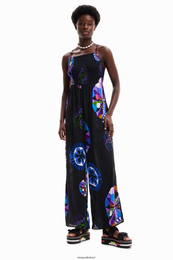 Desigual Women M. Christian Lacroix long strappy jumpsuit Clothing PFVZ0B846