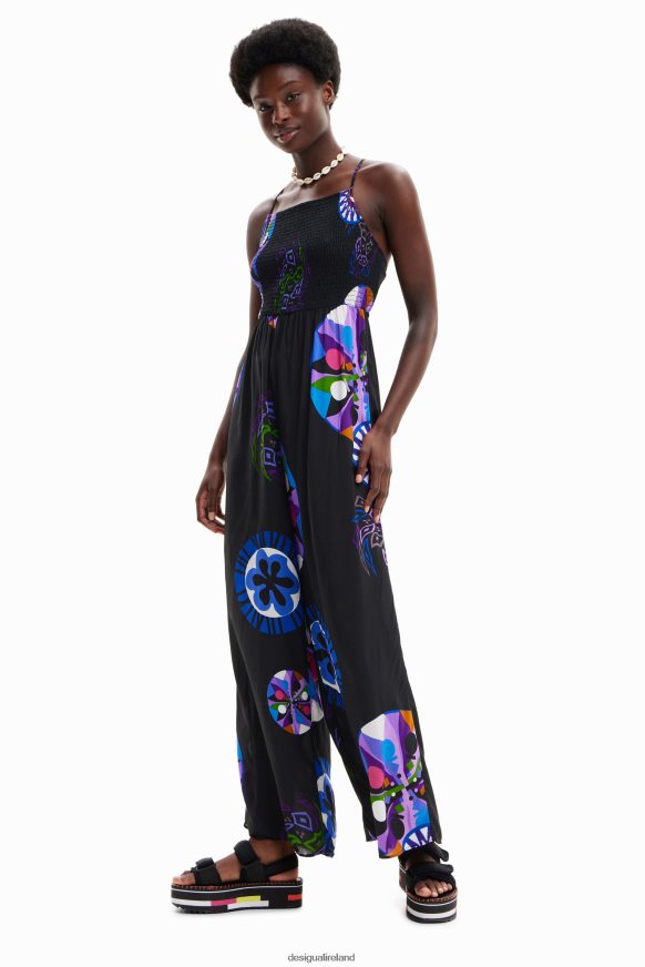 Desigual Women M. Christian Lacroix long strappy jumpsuit Clothing PFVZ0B846