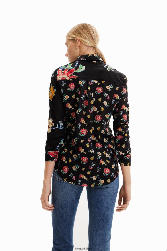 Desigual Women Floral half-and-half shirt Clothing PFVZ0B914