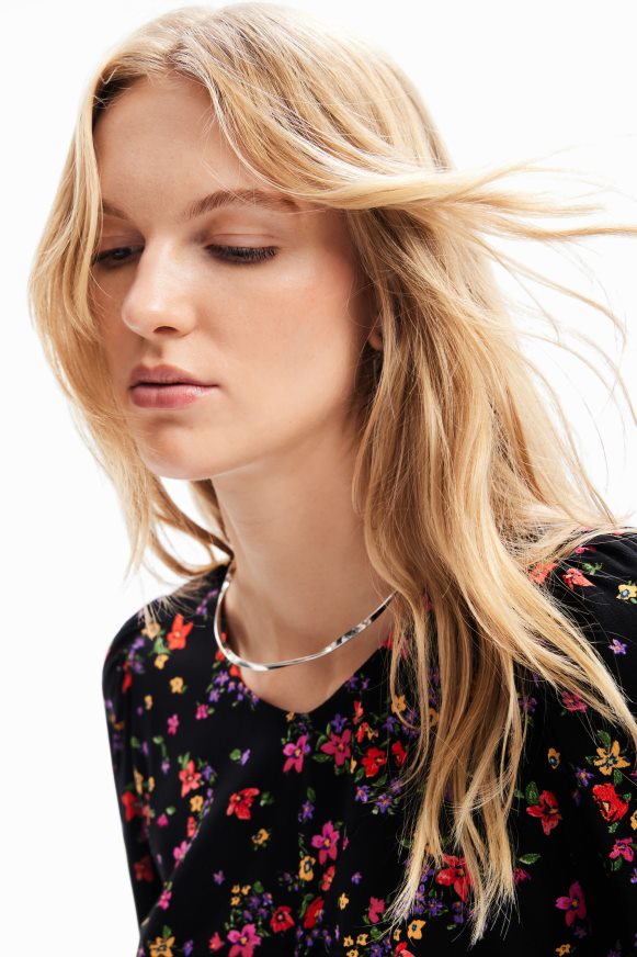 Desigual Women Floral ruched blouse Clothing PFVZ0B258