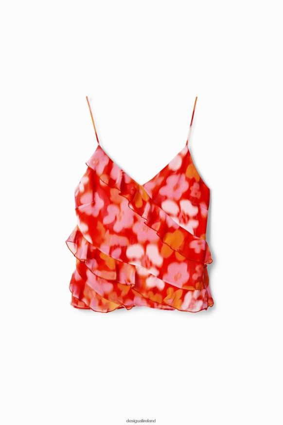 Desigual Women Floral strappy blouse Clothing PFVZ0B480