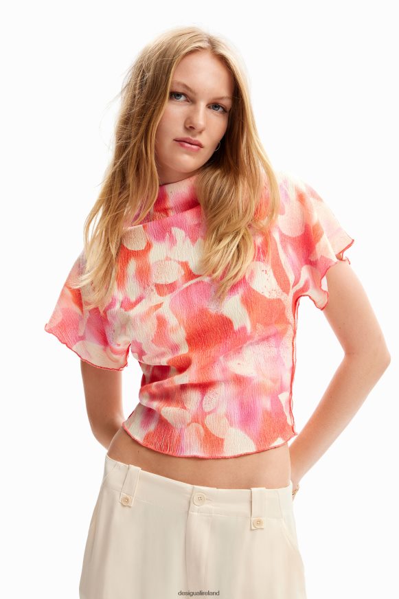 Desigual Women Floral textured blouse Clothing PFVZ0B360