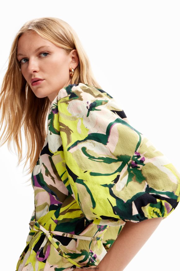 Desigual Women Floral wrap blouse Clothing PFVZ0B259